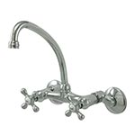 Designer adjustable wall mounted faucet