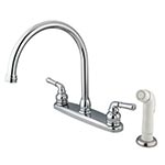 Subtle gooseneck kitchen faucet