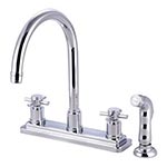 Contemporary gooseneck kitchen faucet