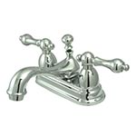 Victorian centerset bathroom faucet