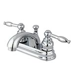 Elegant centerset lavatory faucet