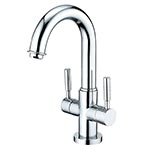 Neo-Style single hole gooseneck with lever handles