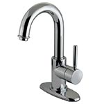 Single handle bathroom faucet