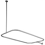 Rectangular shower rod