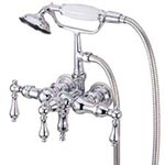 Elements of Design downspout wall mount clawfoot faucet with handshower
