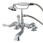 Elements of Design deck mount clawfoot faucet