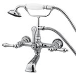 Elements of Design elephant spout wall mount leg tub faucet with handshower