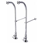 Freestanding tub supply lines