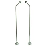 Double offset tub faucet supply lines