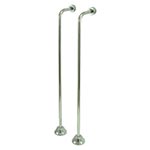 Single offset tub faucet supply lines