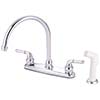 Subtle gooseneck kitchen faucet