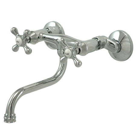 image of ES216C wall mount down spout vessel lav faucet # ES216C