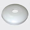 image of plastic white shallow escutcheon