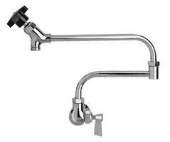 Fisher single hole wall mount pot filler