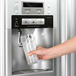 Image of ice maker and filter faucet