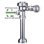 Sloan Manual Exposed Top Spud Water Saving Flushometer