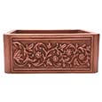 Cilantro copper front apron single bowl sink by Barclay