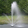 Aerating fountain pumps