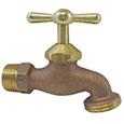 Drinking water safe brass hose bibb
