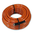 Flexeel reinforced hoses in blue, terracotta and sandstone colors