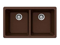 Houzer Quartztone equal double bowl undermount sink