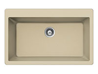 Houzer Quartztone large single bowl drop-in sink