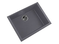 Granite composite single bowl undermount kitchen sink