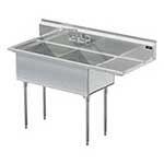 Griffin coved corner commercial kitchen sinks - 2 bowl