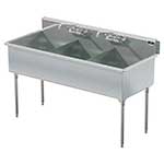 Griffin square corner sinks - 3 bowl