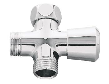 Shower arm diverter in chrome