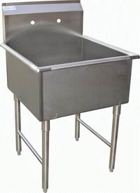 Single bowl prep sink