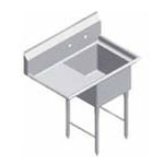 Single bowl commercial sink