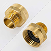 Female hose thread by male iron pipe thread fitting