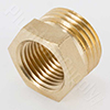 Male hose thread by female iron pipe thread fitting