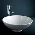 Barclay porcelain above-counter sink