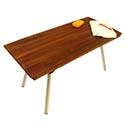 Teak shower bench