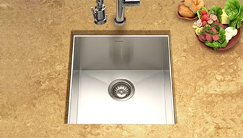 Houzer Contempo series CTR-1700 zero radius bar/prep sink