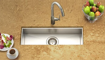 Houzer Contempo series CTB-2385 short straight zero radius trough-style bar/prep sink