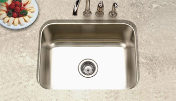 Houzer Elite series ES-2408 rectangular single bowl undermount sink