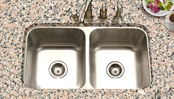 Houzer Eston series PND-3100 equal double bowl undermount kitchen sink