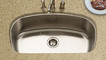 Houzer Medallion Designer series MB-3300 large single bowl undermount kitchen sink