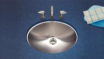 Houzer Opus series CH-1800 stainless steel undermount bathroom sink