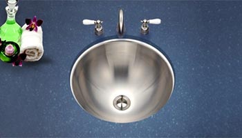 Houzer Opus series CR-1620 stainless steel undermount bathroom sink