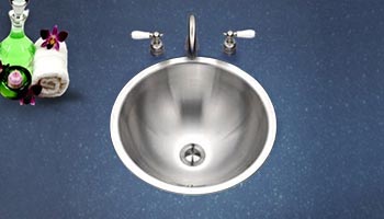 Houzer Opus series CRT-1620 stainless steel drop-in bathroom sink
