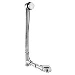 Brass body cable operated waste and overflow kit