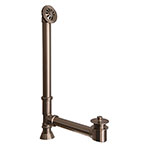 Clawfoot tub exposed bathtub waste assembly