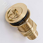 Heavy duty brass commercial sink drain