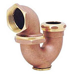 Commercial cast brass p-trap