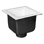 Square commercial floor sink