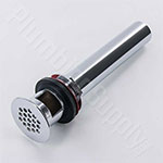 Grid top bathroom sink drain